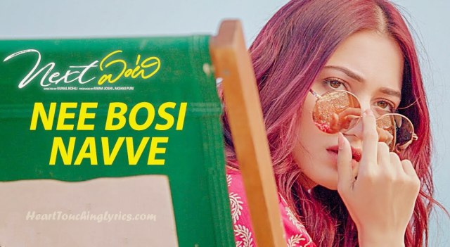 Nee Bosi Navve Song Lyrics from Next Enti - Sundeep Kishan