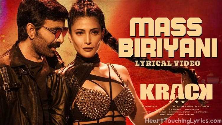 Mass Biryani  Song Lyrics - Krack