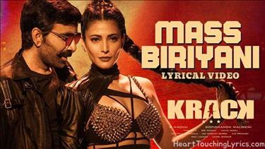 Mass Biryani  Song Lyrics - Krack